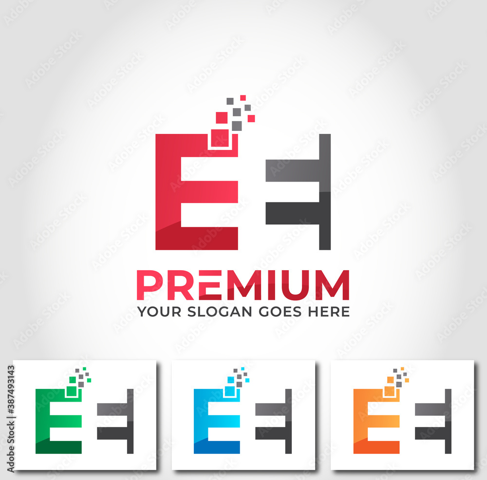 EE Alphabet Logo Design Concept EE Alphabet Logo Design Concept