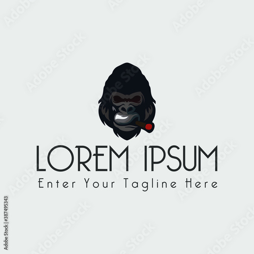 A simple and elegant Gorilla head logo design that fits your business and uses the latest Adobe illustrations.