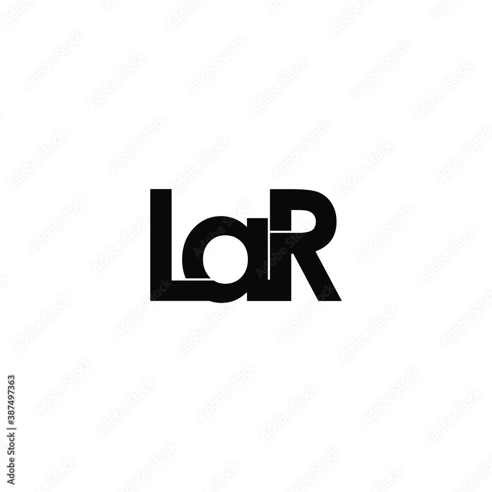 lar letter original monogram logo design