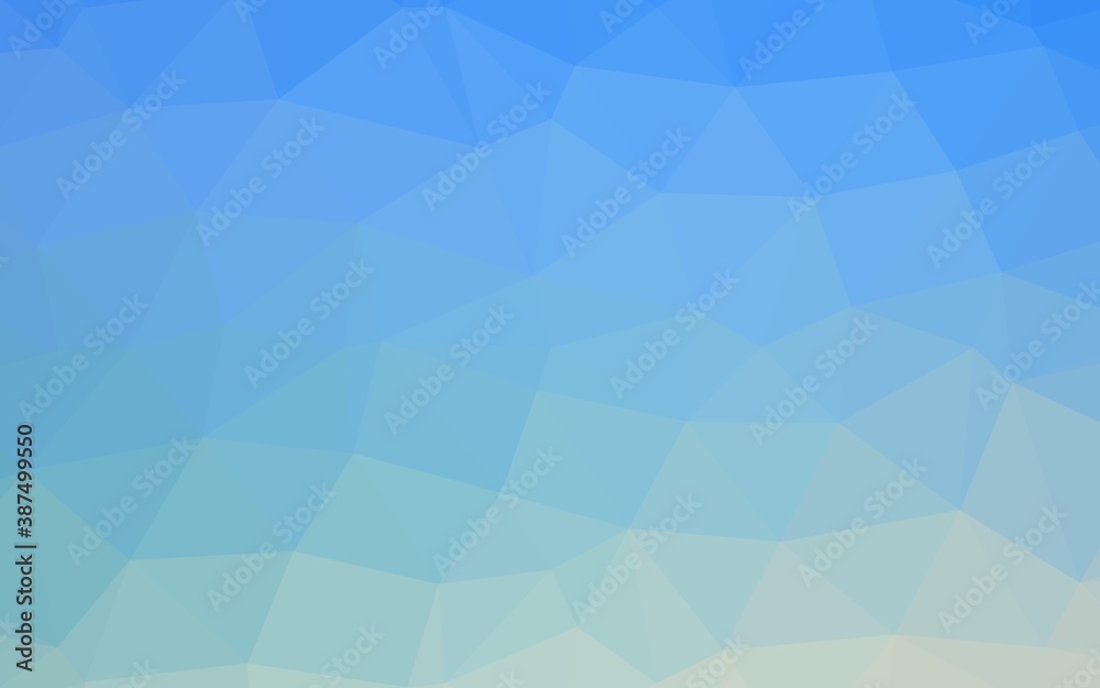 Obraz premium Light Blue, Green vector shining triangular pattern.