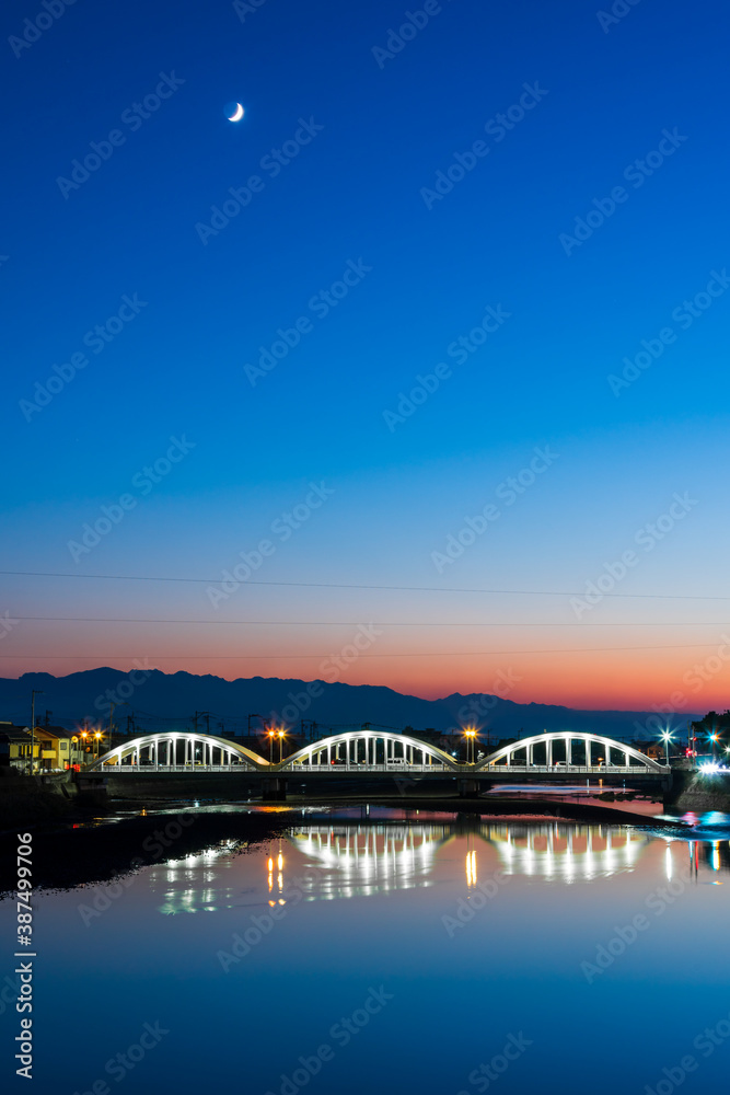 A historic bridge in Kanonji City, Kagawa Prefecture, Japan