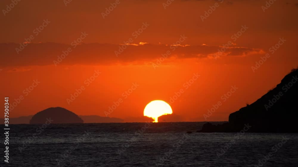 父母ヶ浜からの夕日 父母ヶ浜からの夕日