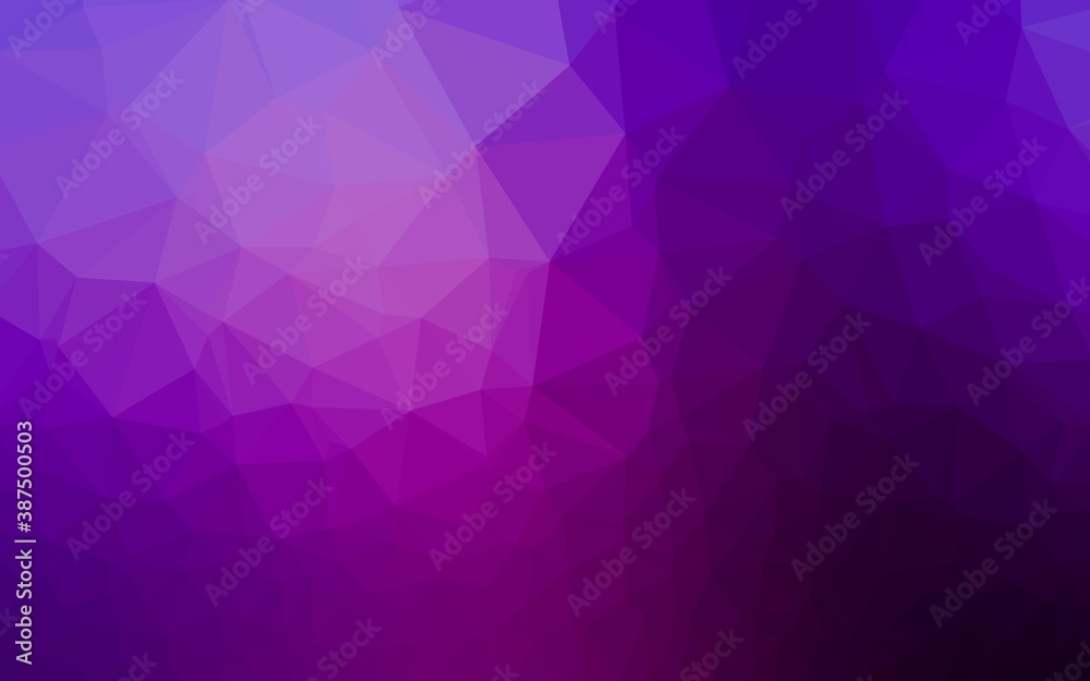 Obraz premium Light Purple vector abstract mosaic background.