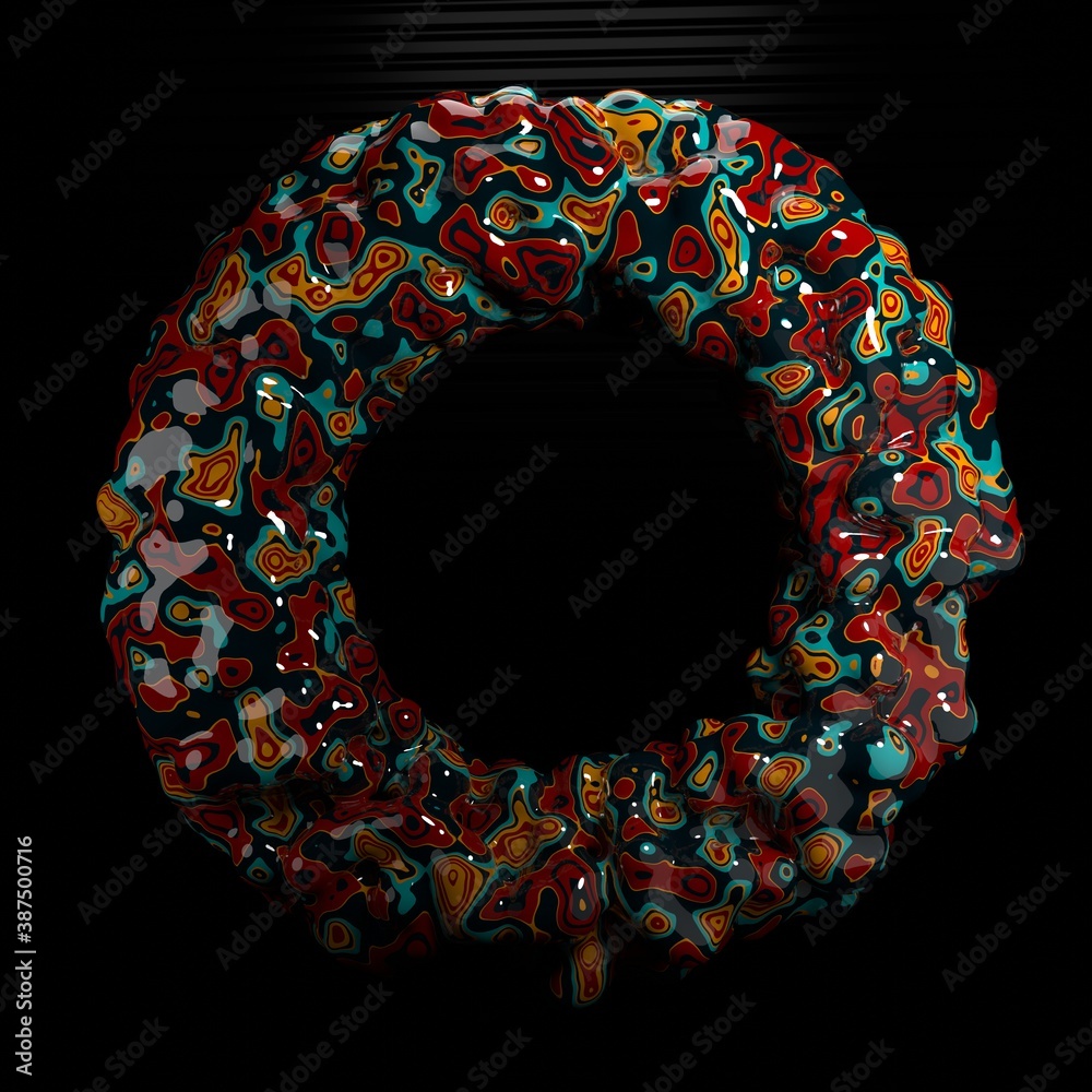 Abstract and dynamic 3D form backgrounds with colourful swirl patterns, glossy surface, satisfying and unique texture.
