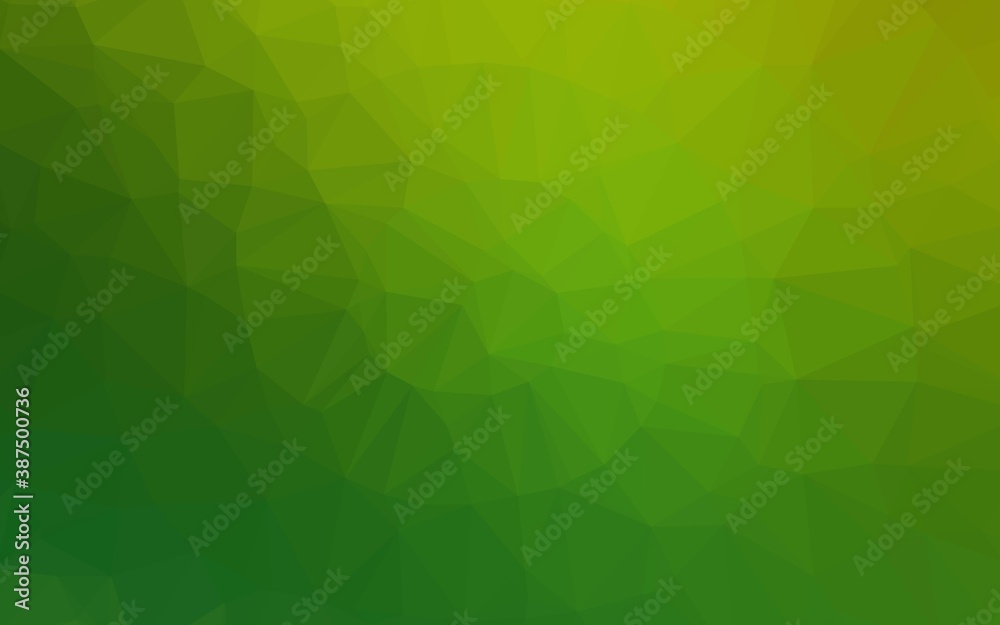 Light Green vector low poly cover. Light Green vector low poly cover.
