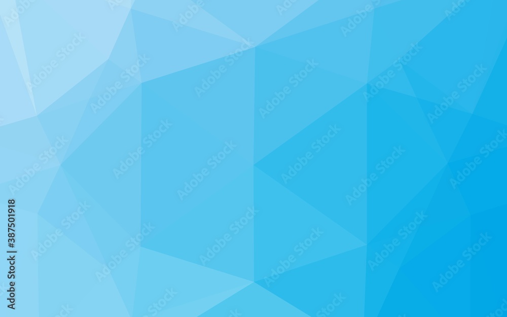 Light BLUE vector abstract polygonal cover. Light BLUE vector abstract polygonal cover.