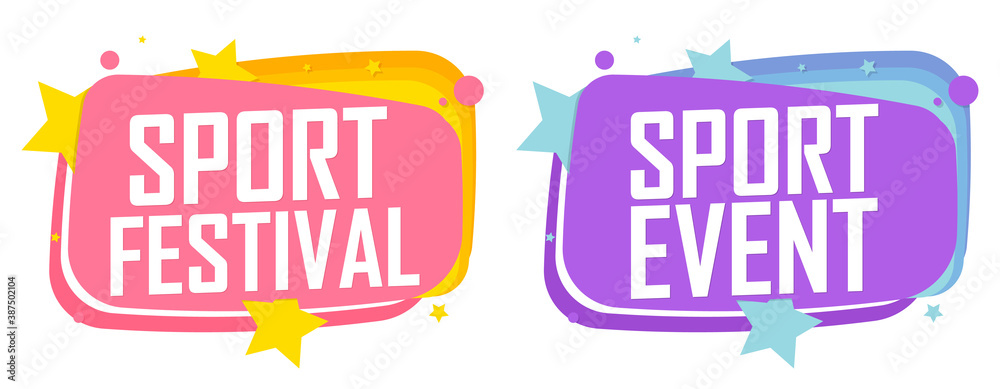 Sport banners design template, vector illustration Sport banners design template, vector illustration