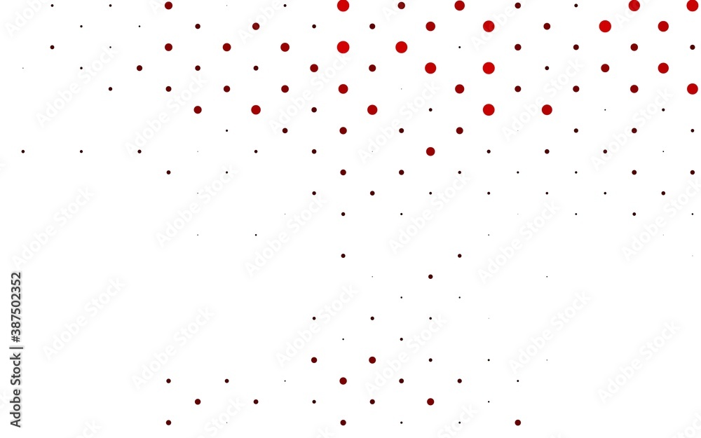 Light Red vector cover with spots.