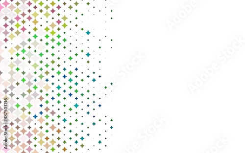 Light Multicolor, Rainbow vector layout with bright stars.
