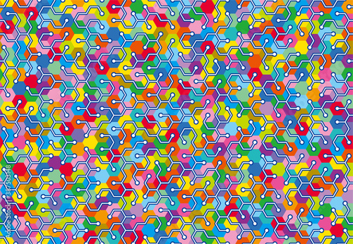 カラフルな科学・化学・テクノロジーのイメージ