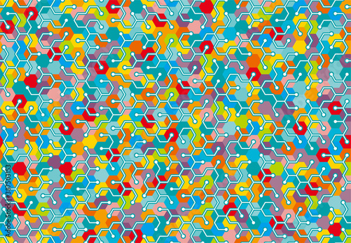 カラフルな科学・化学・テクノロジーのイメージ