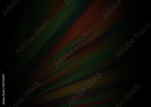 Dark Black vector blurred background.