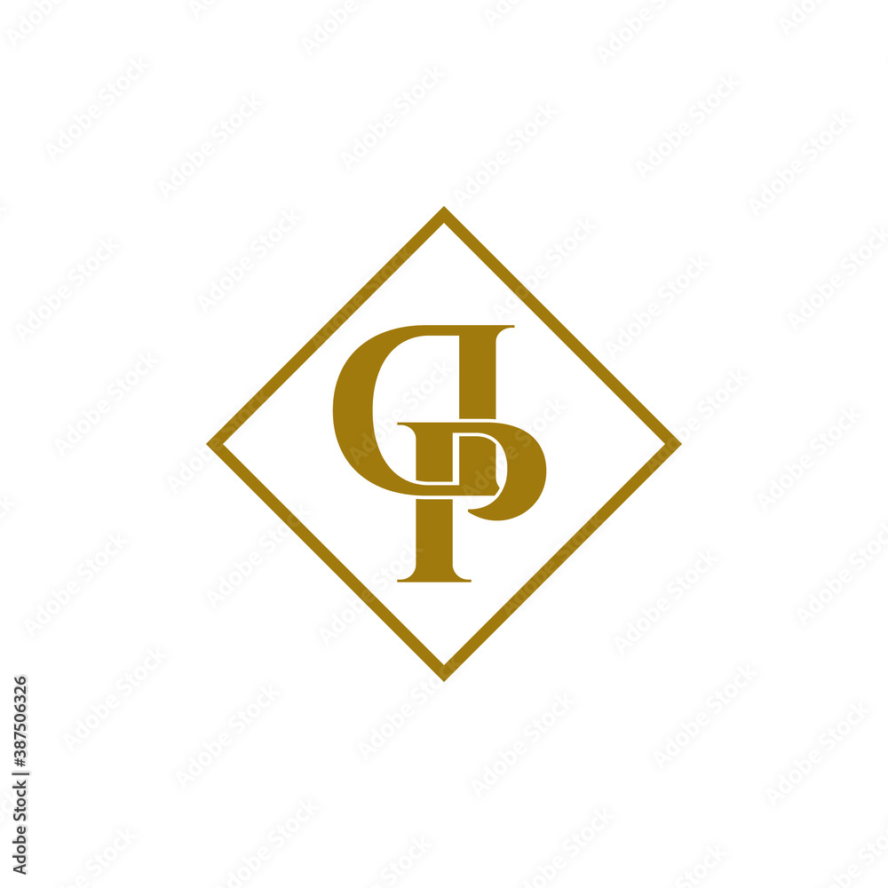 Letter DP luxury logo design vector Letter DP luxury logo design vector