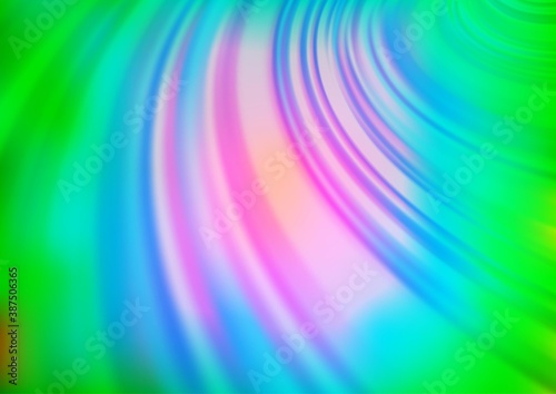 Light Multicolor  Rainbow vector blurred bright template.