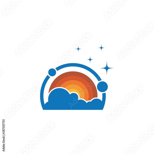 Cloud logo vector icon