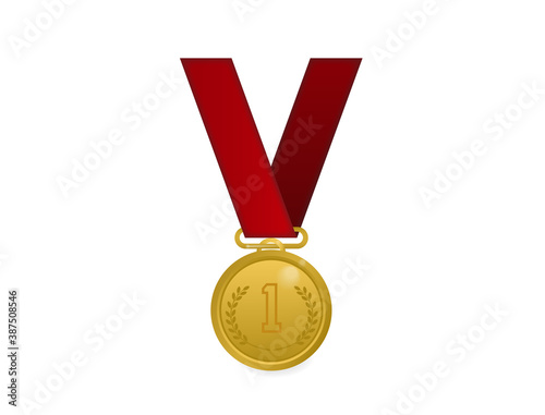 Championship medals in the form of gold for first place