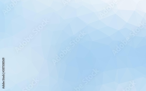 Light BLUE vector triangle mosaic texture.