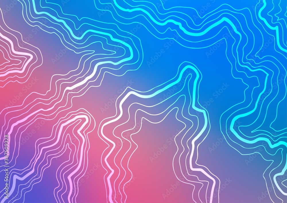 Light Blue, Red vector background with liquid shapes. Light Blue, Red vector background with liquid shapes.