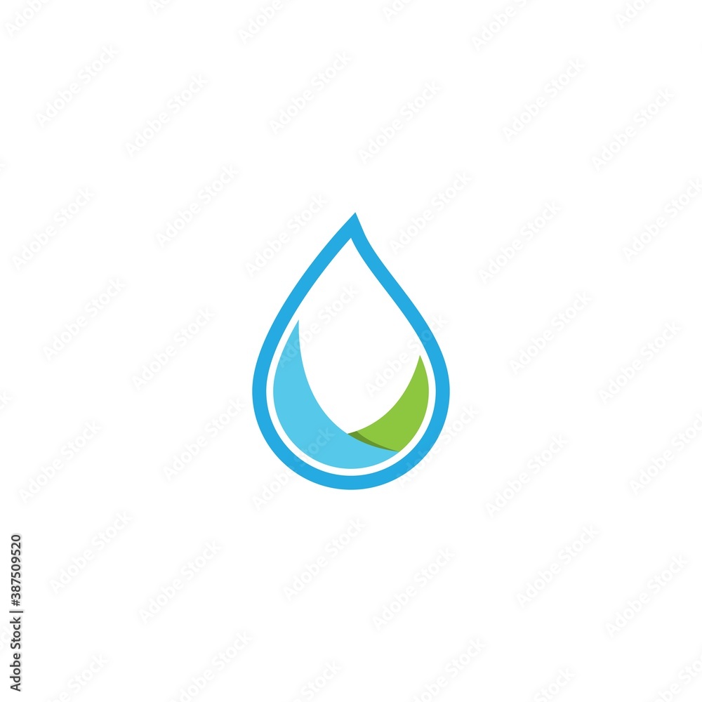 Drop logo vector icon Drop logo vector icon