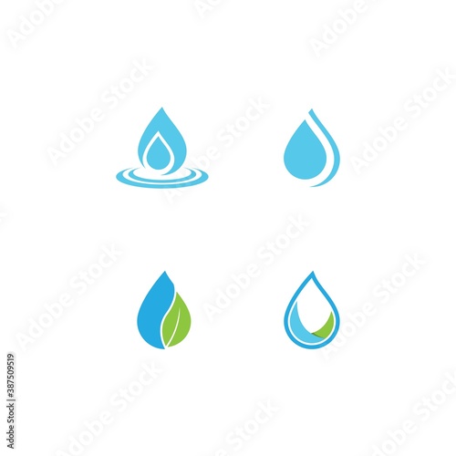 Drop logo vector icon