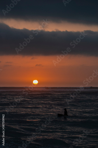 sunset at the beach © juancarlos
