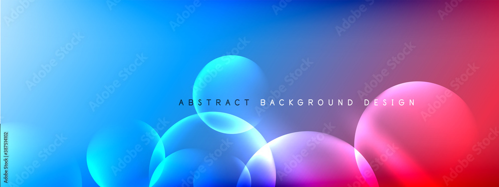 Vector abstract background liquid bubble circles on fluid gradient with shadows and light effects. Shiny design templates for text Vector abstract background liquid bubble circles on fluid gradient with shadows and light effects. Shiny design templates for text