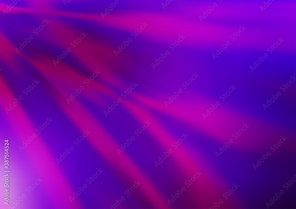 Fototapeta premium Light Purple vector blurred bright pattern.