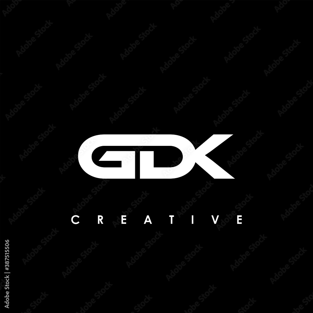 GDK Letter Initial Logo Design Template Vector Illustration GDK Letter Initial Logo Design Template Vector Illustration