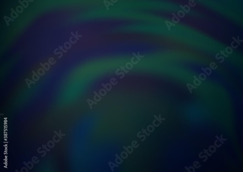 Dark BLUE vector abstract blurred template.