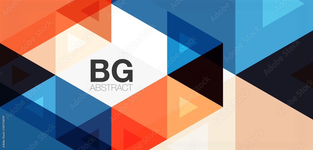 Mosaic triangle pattern abstract background for cover, banner, flyer and poster and other template Mosaic triangle pattern abstract background for cover, banner, flyer and poster and other template