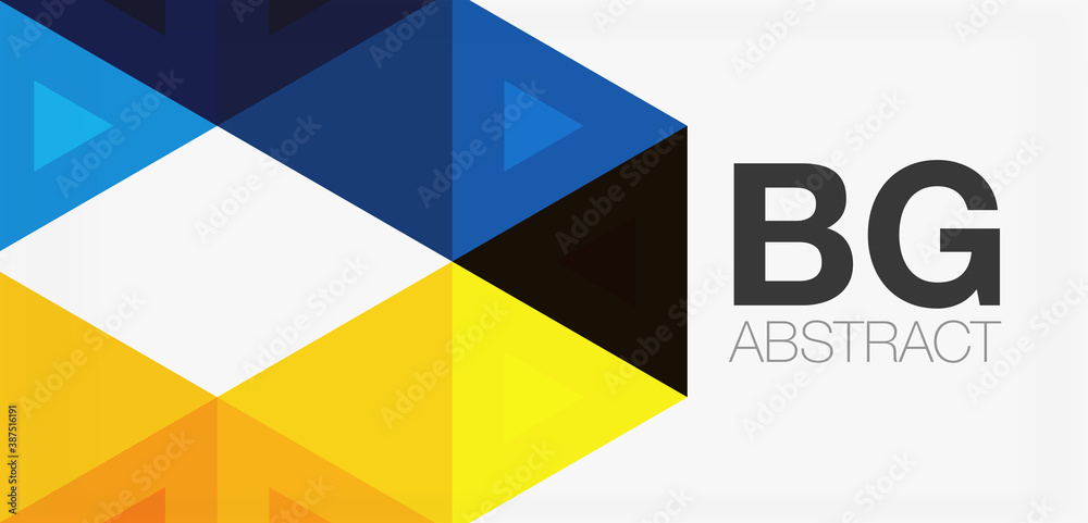 Mosaic triangle pattern abstract background for cover, banner, flyer and poster and other template Mosaic triangle pattern abstract background for cover, banner, flyer and poster and other template