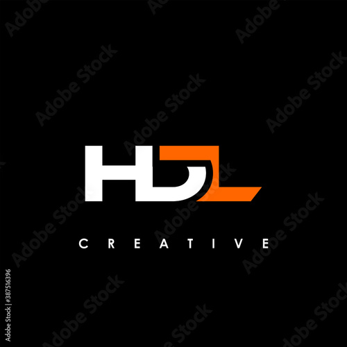HDL Letter Initial Logo Design Template Vector Illustration