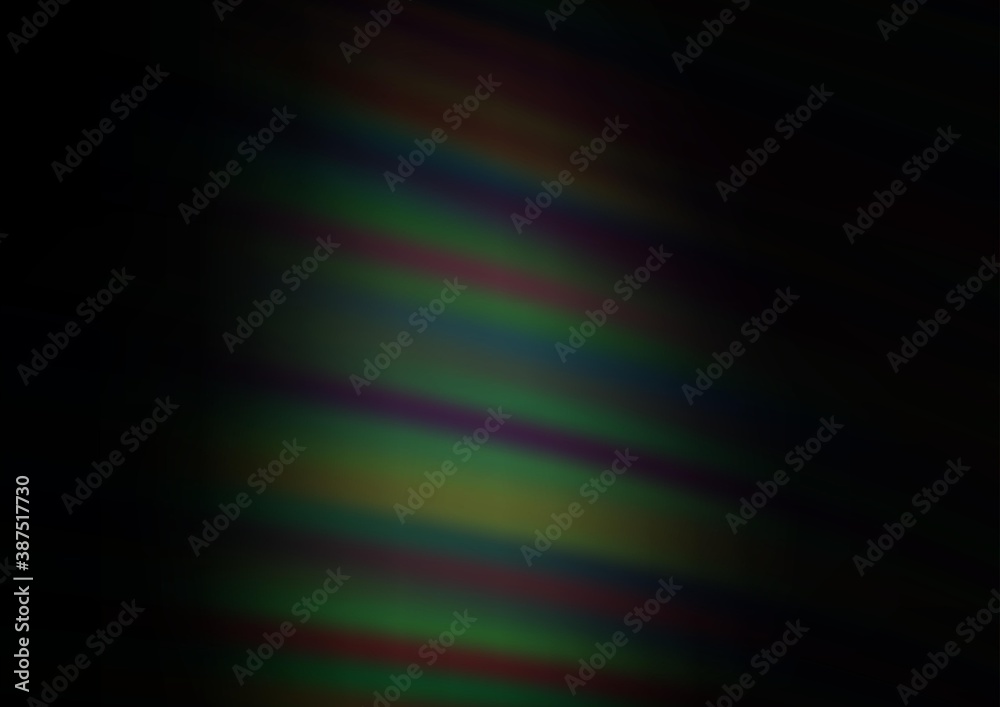 Fototapeta premium Dark Green vector blurred background.