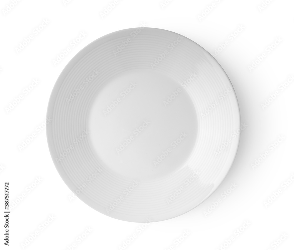 white plate isolated on white background white plate isolated on white background