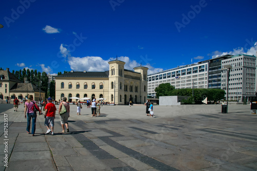 Vestbanestasjonen, (railway station) Brynjulf Bull plass 1 in Oslo, was built in 1872, and was the station building for the Drammen Railway until 1989. The building now houses the Nobel Peace Center photo