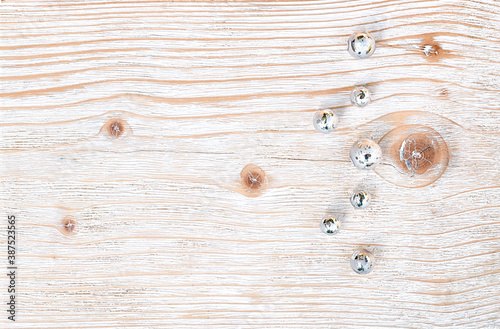 Christmas tree toy on a wooden surface