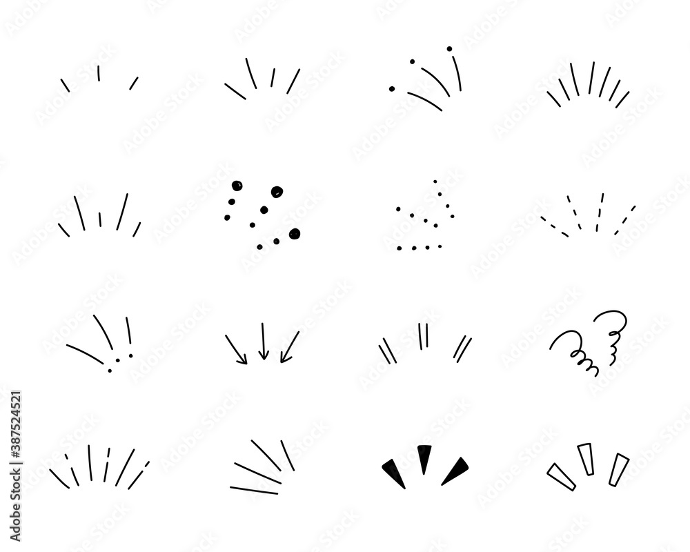 手書きの気づき線 注目マークのセット ポイント 集中 驚き 飾り 装飾 太陽線 驚き 理解 Stock Vector Adobe Stock 手書きの気づき線 注目マークのセット ポイント 集中 驚き 飾り 装飾 太陽線 驚き 理解 Stock Vector Adobe Stock