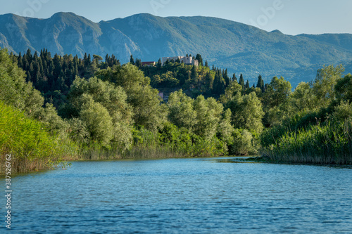 Virpazar castle view from Skadar Lake