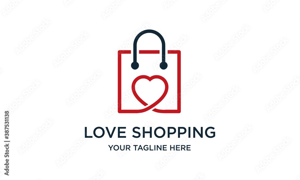 Design templates, love shopping logos. Design templates, love shopping logos.