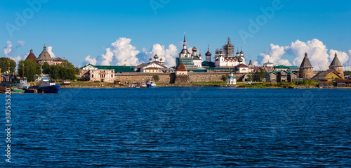 View of the Solovetsky Kremlin from the sea.