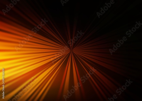 Dark Orange vector backdrop with long lines.