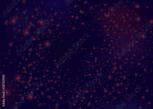Space. Space background. Stars and galaxies. Night sky. Universe, black background, gradient. Vector