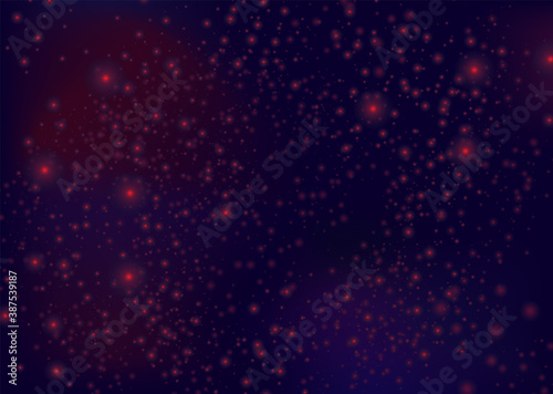 Space. Space background. Stars and galaxies. Night sky. Universe, black background, gradient. Vector