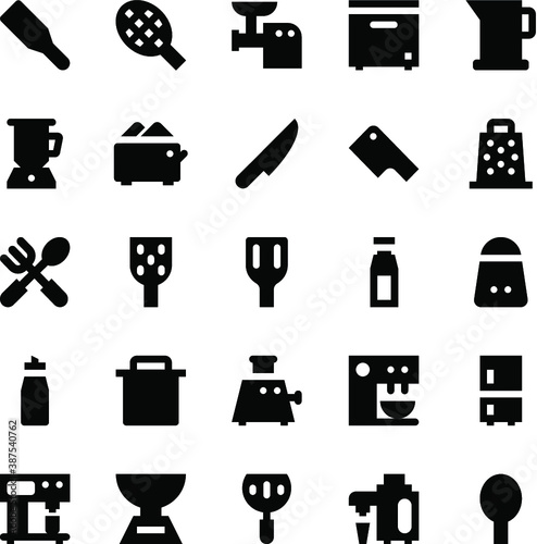 
Kitchen Utensils Vector Icons 8
