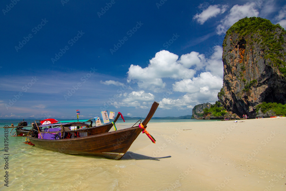Beautiful Phra Nang Beach in Krabi province, Thailand