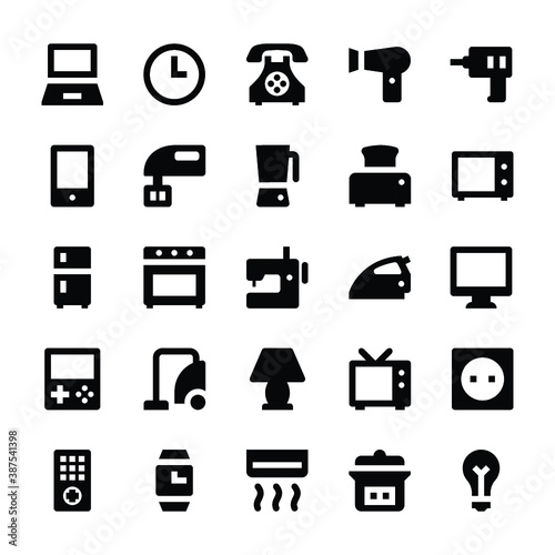 
Home Appliances Vector Icons 