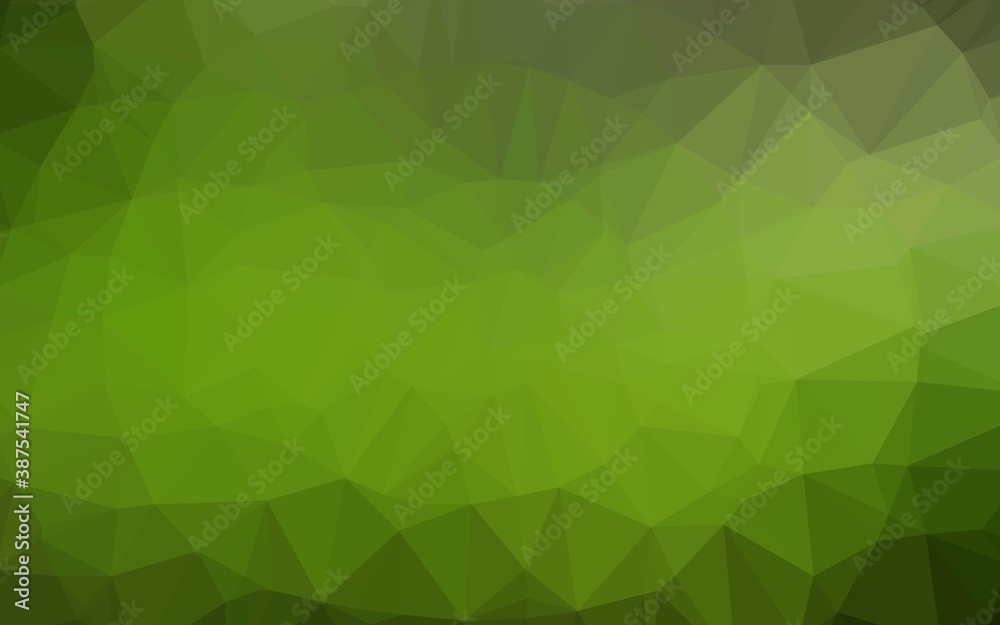 Light Green vector shining triangular template. Light Green vector shining triangular template.