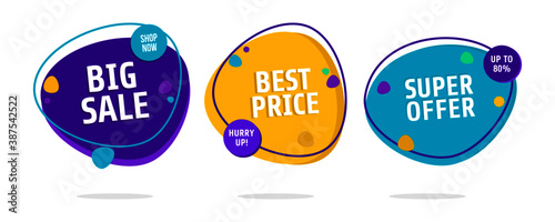 Dynamic modern fluid mobile for sale banners. Sale banner template design, Flash sale special offer set and can use for instagram, facebook, and social media other