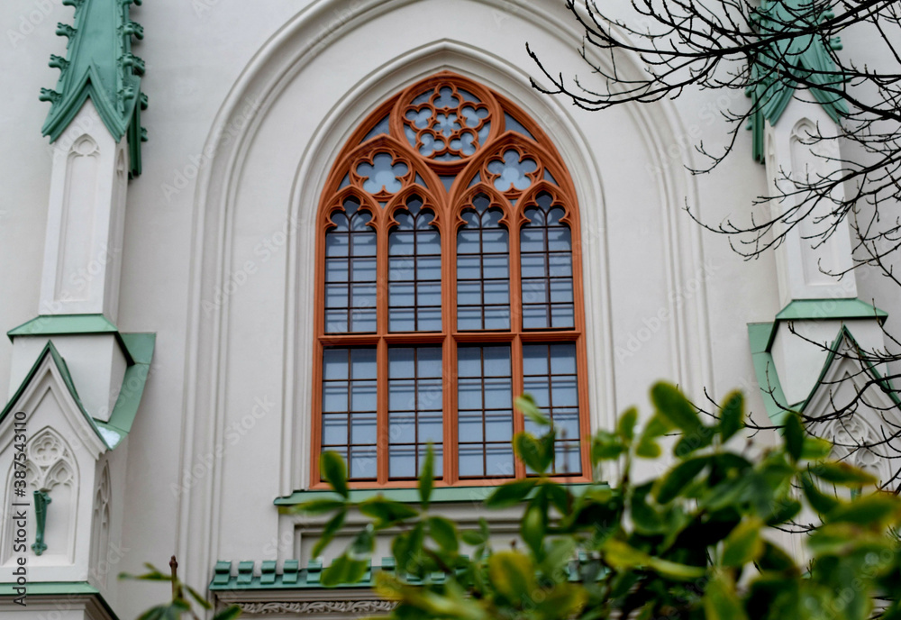 window in the church of st john the baptist