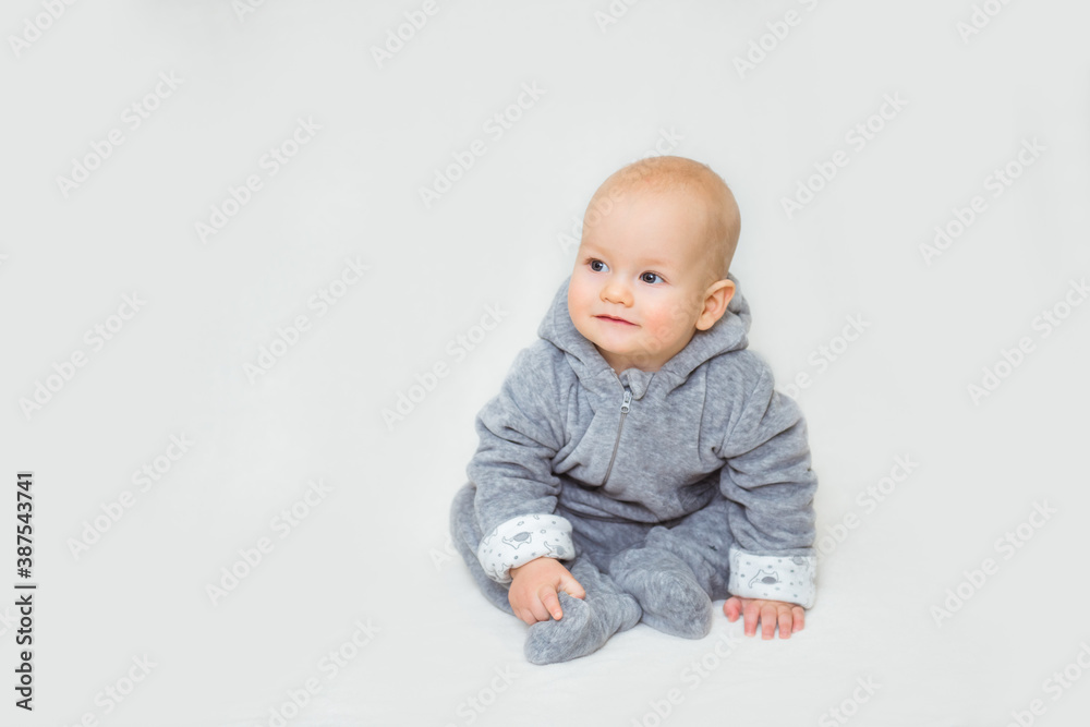 Happy Little Baby isolated on white background Happy Little Baby isolated on white background